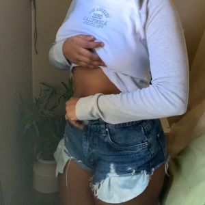 Distressed Short Shorts